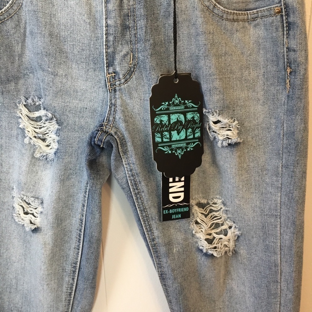 Rebel By Right NWT Ex-Boyfriend Distressed Skinny - Picture 3 of 8